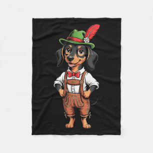 Funny Niedlich Hat Hund Deutsches Bier Party Männe Fleecedecke