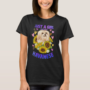 Funny Niedlich Havanese Dog Love Girl Puppy Lover  T-Shirt
