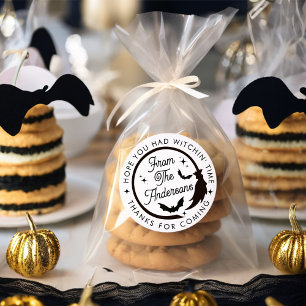 Funny Niedlich Hexe Halloween Vielen Dank für Ihr  Runder Aufkleber