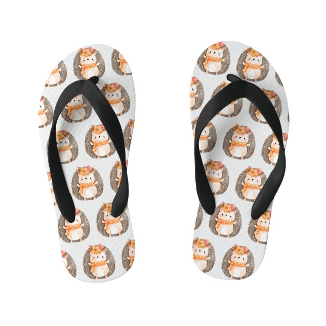 Funny Niedlich Igel Kid's Flip Flops (Fußbett)