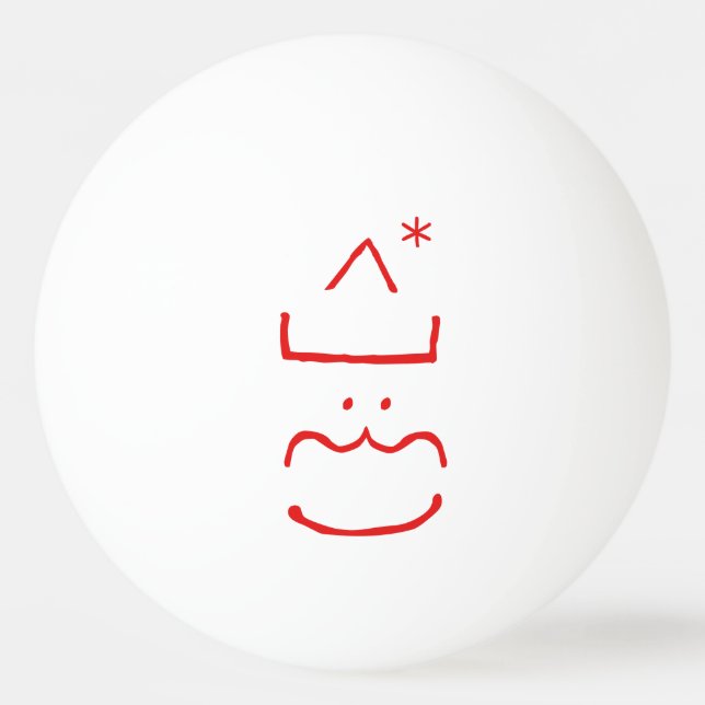 Funny Niedlich Jolly Weihnachten Ping Pong Ball Tischtennisball (Vorderseite)
