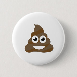 Funny Niedlich Kack Emoji Button