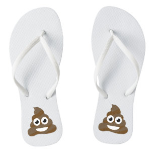 Funny Niedlich Kack Emoji Flip Flops