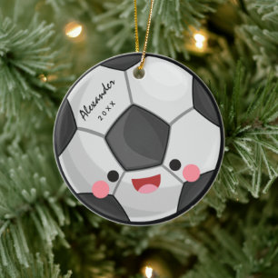 Funny Niedlich Kawaii Soccer Ball Kinder Personali Keramik Ornament