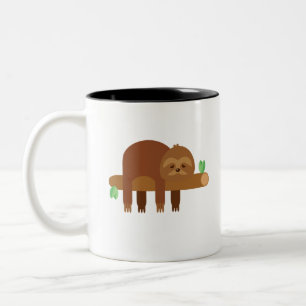 Funny Niedlich Lazy Sloth Gift Zweifarbige Tasse