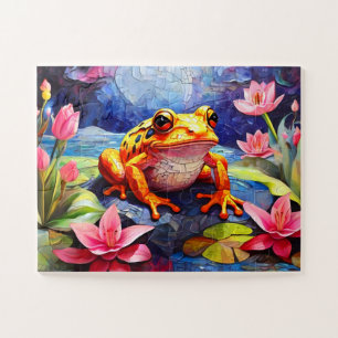 Funny Niedlich Little Frog Puzzle