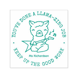 Funny Niedlich Llama Phantastisch Job Teacher Belo Permastempel