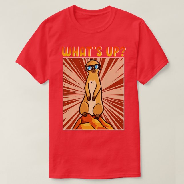 Funny Niedlich Meerkat T-Shirt (Design vorne)