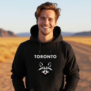 Funny Niedlich Mocking Toronto Raccoon Dunkle Farb Hoodie