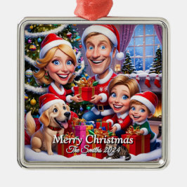 Funny, Niedlich, Modernes Foto Weihnachten Ornament Aus Metall