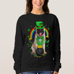 Funny Niedlich Mops Leprechaun Kleeblatt St Patric Sweatshirt