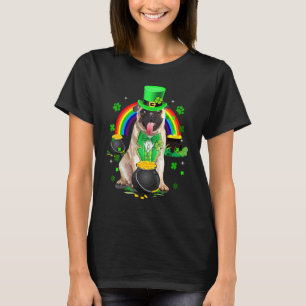 Funny Niedlich Mops Leprechaun Kleeblatt St Patric T-Shirt