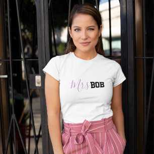 Funny Niedlich Newly Wed Honeymoon Mrs. New Ehefra T-Shirt