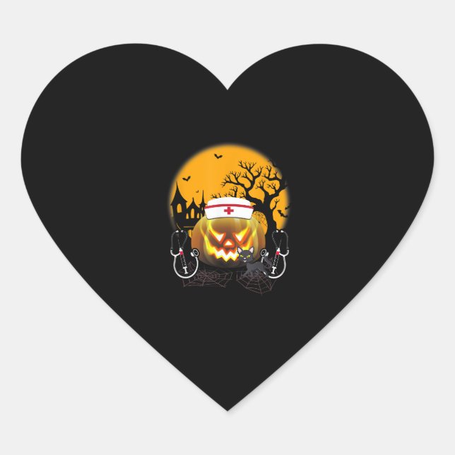 Funny Niedlich Nurume Kostüm Halloween Stethoscope Herz-Aufkleber (Vorderseite)