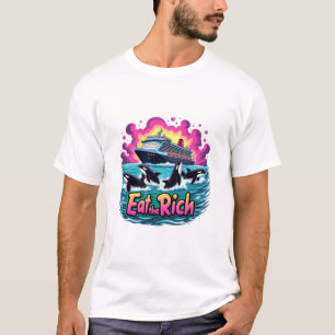 Funny Niedlich Orca Whale Ess The Rich T-Shirt