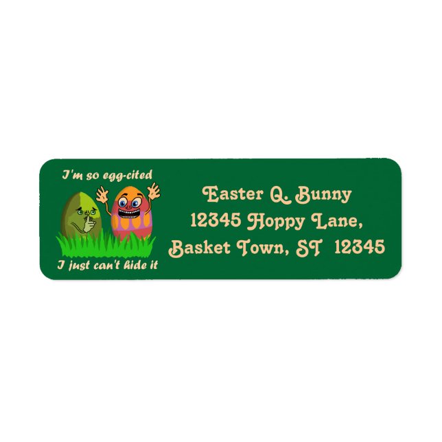 Funny Niedlich Ostereier Cartoon (Vorne)