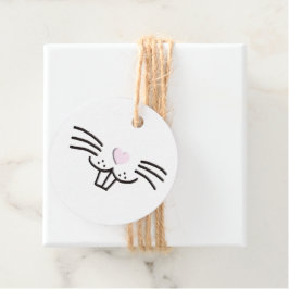 Funny niedlich Ostersonnige Kaninchen Gesichtsbild Geschenkanhänger