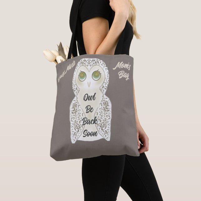 Funny Niedlich Owl Be Bald Monogram Mama Bag (Von Nahem)