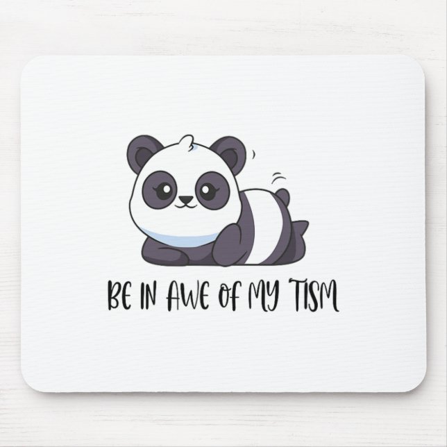 Funny Niedlich Panda sein in Awe meiner Taufe Mousepad (Vorne)