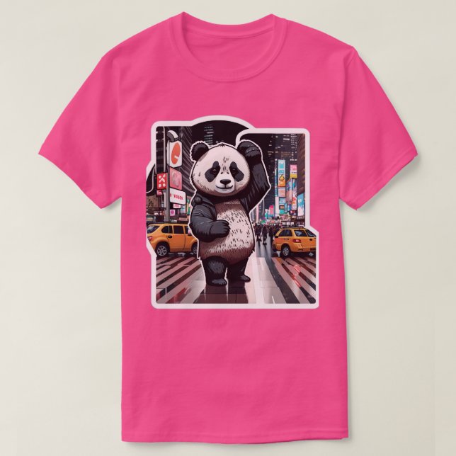 Funny niedlich Panda T-Shirt (Design vorne)
