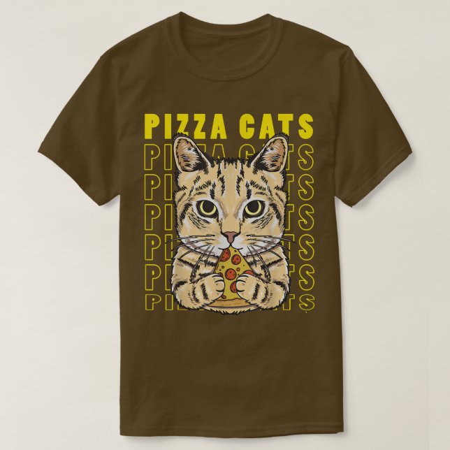 Funny niedlich Pizza cat Kitty Niedlich Pizza Cat T-Shirt (Design vorne)