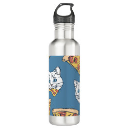 Funny Niedlich Pizza Cat Pattern Thermal Tumbler Edelstahlflasche
