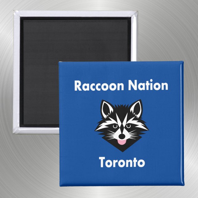 Funny Niedlich Raccoon Nation Toronto Dark Color Magnet (Von Creator hochgeladen)