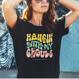 Funny Niedlich Retro Halloween Ghouls Individuelle T-Shirt