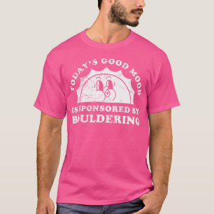 Funny Niedlich Retro Vintag Bouldering Rock Klette T-Shirt
