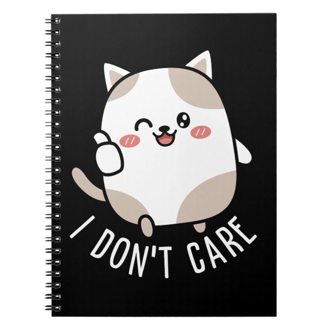Funny Niedlich Sarcastic Cat Thumbs Up Quote Notizblock (Vorderseite)