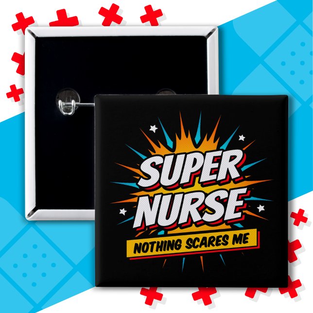 Funny Niedlich Sarcastic Superhero Nurse Wertschät Button (Von Creator hochgeladen)