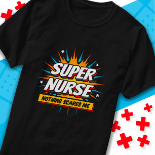 Funny Niedlich Sarcastic Superhero Nurse Wertschät T-Shirt