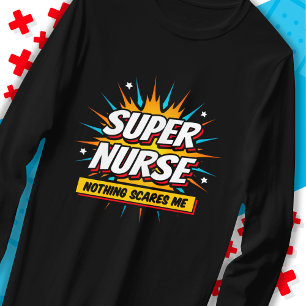 Funny Niedlich Sarcastic Superhero Nurse Wertschät T-Shirt