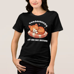 Funny Niedlich Shrodinger's Cat (nicht stören) Tri-Blend Shirt