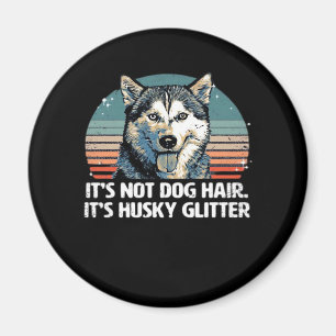 Funny & Niedlich Siberian Husky Dog Glitzer Classi Magnet