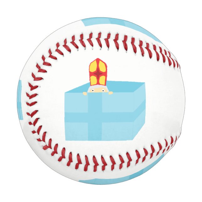 Funny Niedlich St Nicholas Dutch Sinterklaas Kinde Baseball (Vorderseite Links)