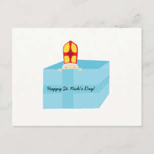 Funny Niedlich St Nicholas Dutch Sinterklaas Kinde Postkarte