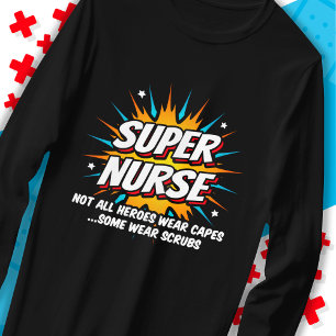 Funny Niedlich Superhero Super Nurse Wertschätzung T-Shirt
