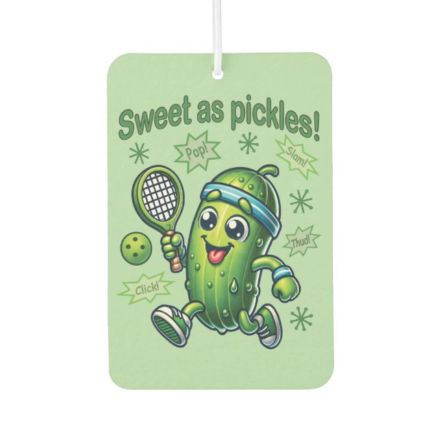 Funny Niedlich Sweet as Pickles Pickleball Autolufterfrischer (Vorderseite)