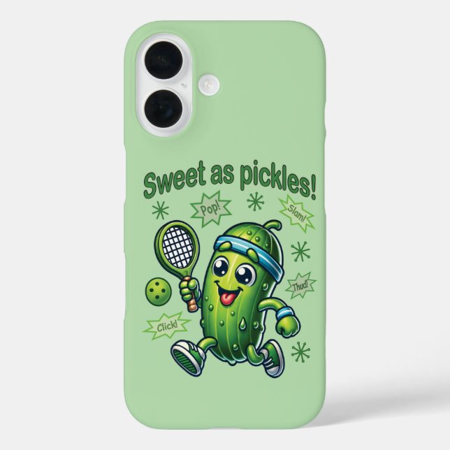 Funny Niedlich Sweet as Pickles Pickleball Case-Mate iPhone Hülle (Rückseite)