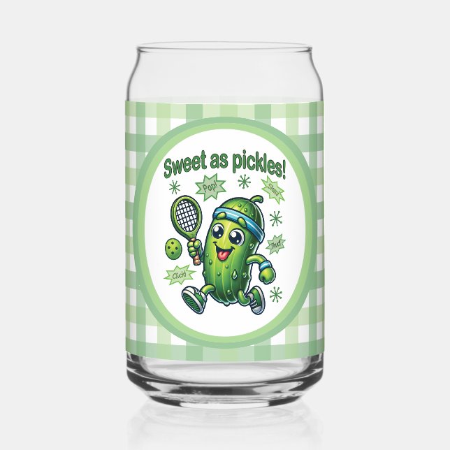 Funny Niedlich Sweet as Pickles Pickleball Dosenglas (Vorderseite)