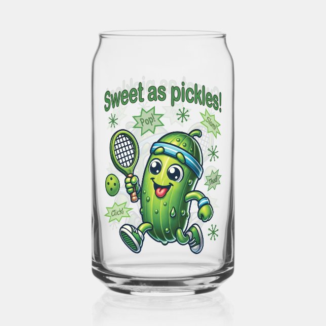 Funny Niedlich Sweet as Pickles Pickleball Dosenglas (Vorderseite)