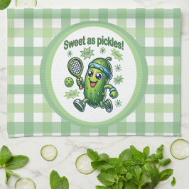 Funny Niedlich Sweet as Pickles Pickleball Geschirrtuch