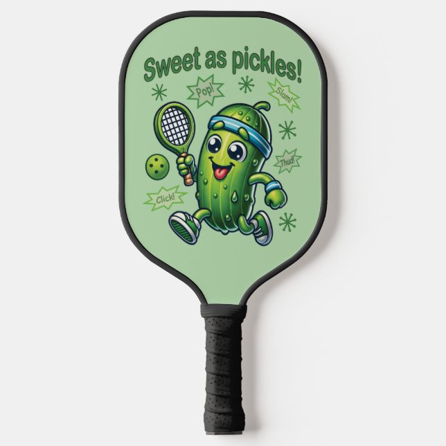Funny Niedlich Sweet as Pickles Pickleball Schläger (Vorderseite)