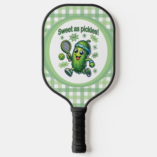 Funny Niedlich Sweet as Pickles Pickleball Schläger (Vorderseite)