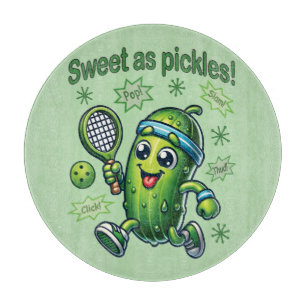Funny Niedlich Sweet as Pickles Pickleball Schneidebrett