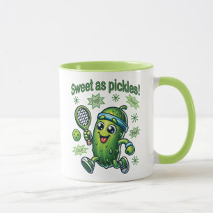 Funny Niedlich Sweet as Pickles Pickleball Tasse