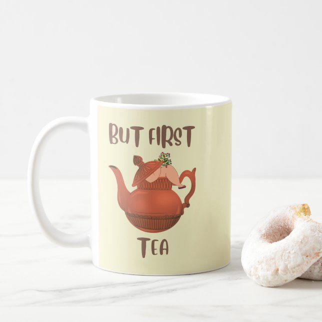 Funny Niedlich Tee Kaffeetasse (Mit Donut)