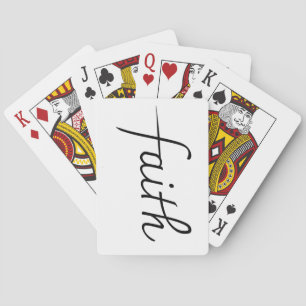 Funny Niedlich Teen Girl Faith Spielkarten