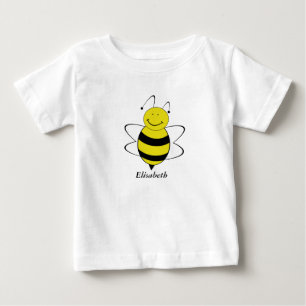 Funny Niedlich trendy Girly Cartoon Biene personal Baby T-shirt